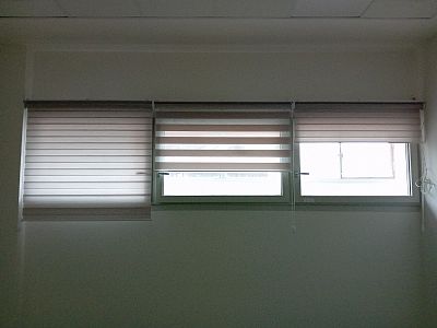 Instalace rolet den a noc a screenových rolet pro budovu Automatických mlýnů v Pardubicích