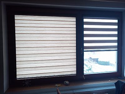 Realizace instalace rolet den a noc v Moravanech